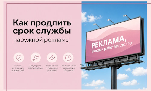 Как продлить срок службы наружной рекламы в  Борисоглебске