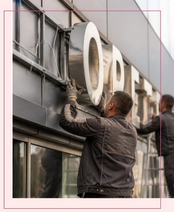 Объемные вывески с изготовлением и монтажом в Борисоглебске