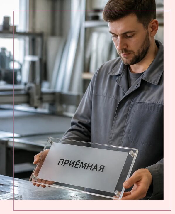 Таблички из оргстекла на заказ в Борисоглебске от 4058 р. | Аванза-Брс