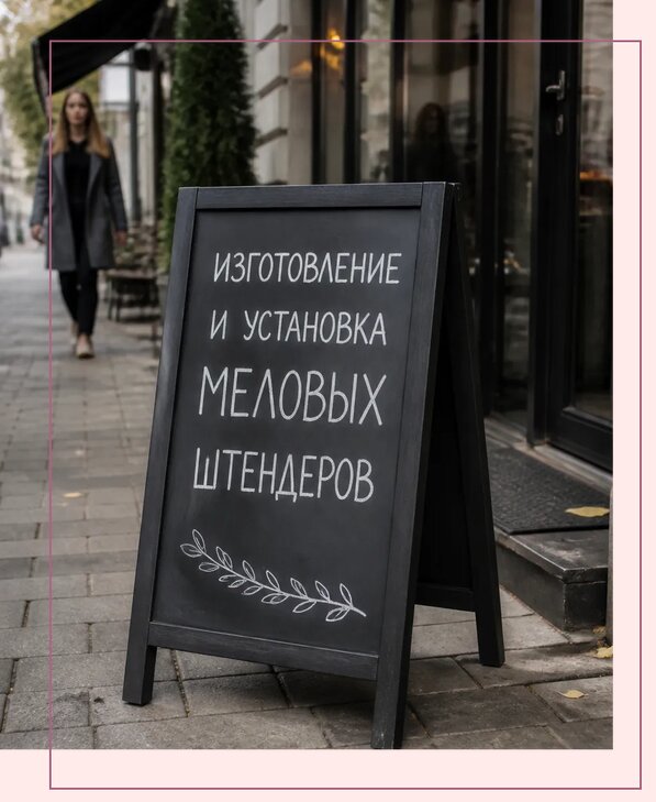 Меловые штендеры в Борисоглебске по цене от 6763 р. | Аванза-Брс